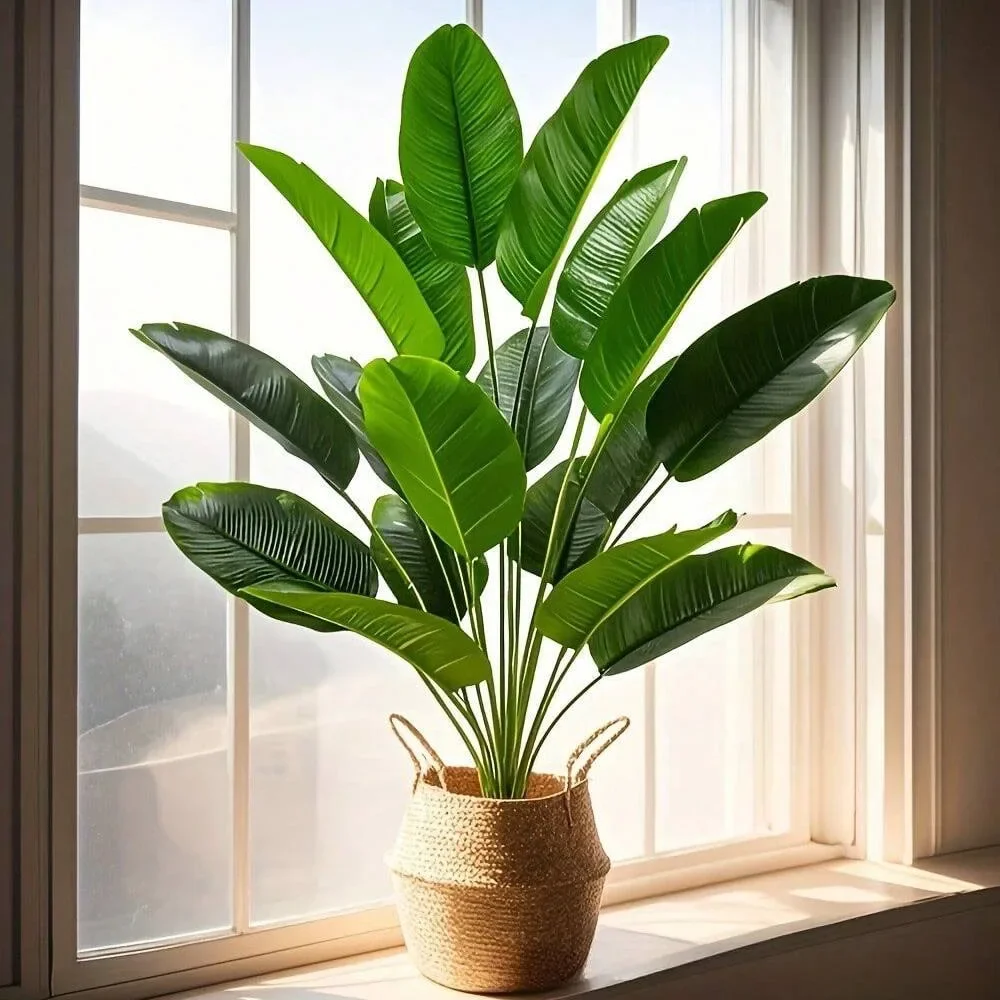 1 PC 18 ใบพืชประดิษฐ์ขนาดใหญ่ป - Ficus Lyrata Tree บทวิจารณ์และราคา